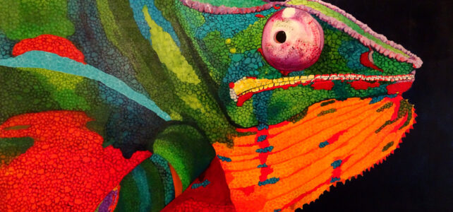 Kräftige Farben gegen graue Wintertage: Martina Dickhut in der Artothek