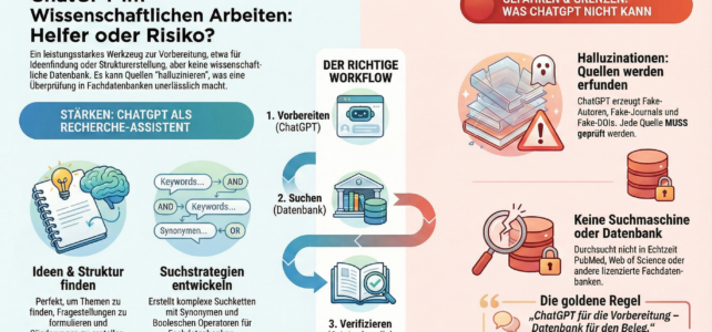 Infografik ChatGPT für die Facharbeit. Erstellt mit GoogleNotebook LM